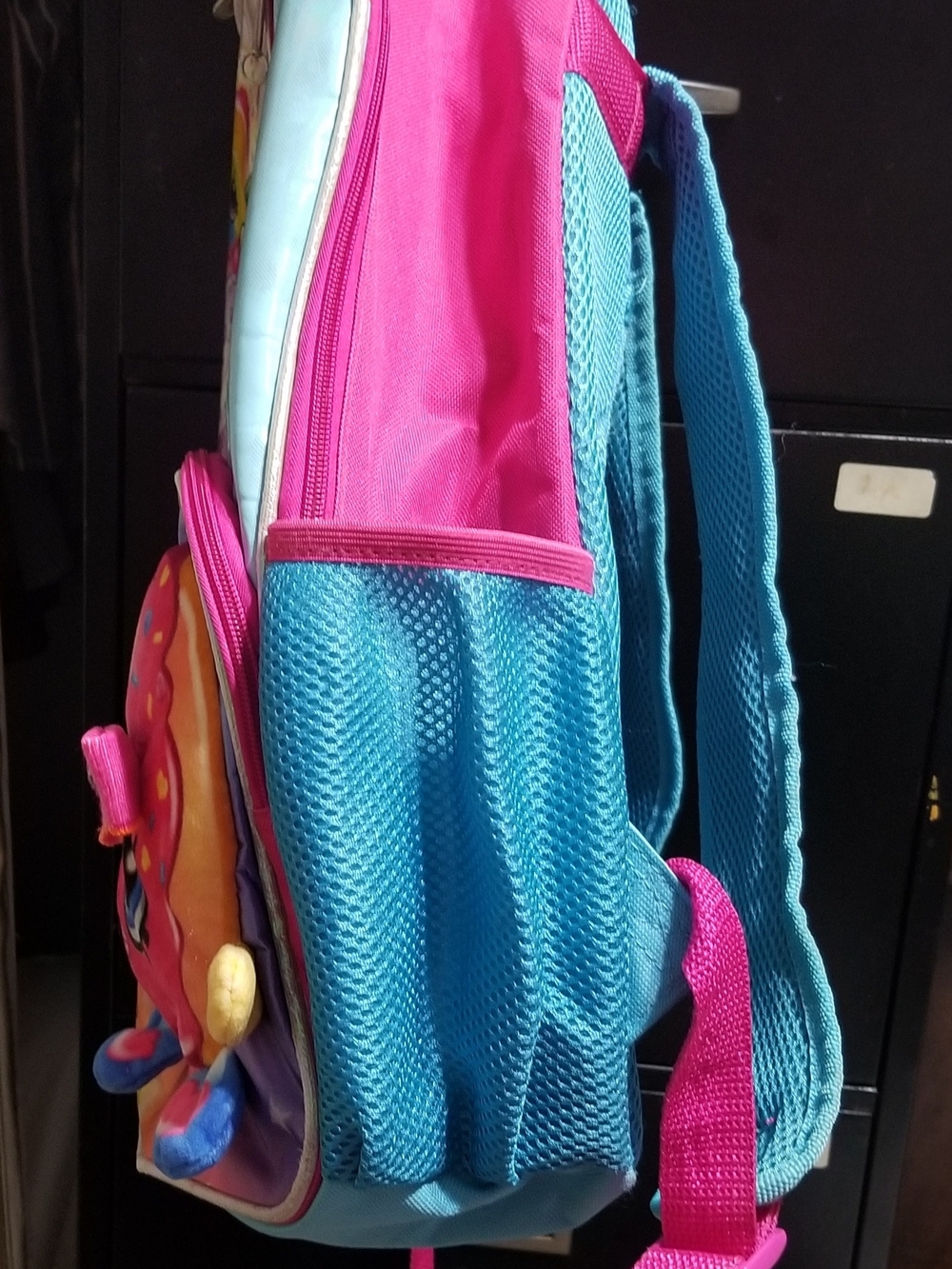 Shopkins Kids' One Size Pink, Teal, & Rainbow Backpack With A Character Print - Picture 4 of 16